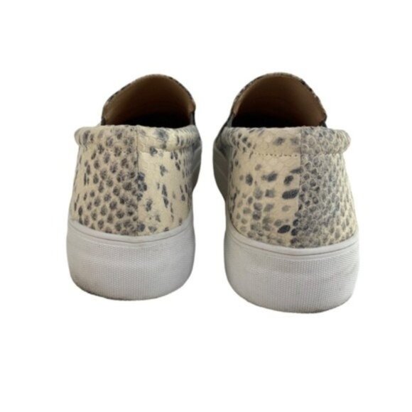 Vince Camuto Snakeskin Slip On Loafers Platform Flats - Picture 4 of 8